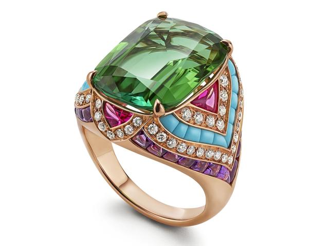 巴洛克艺术风潮！BVLGARI宝格丽2020年新高级珠宝系列Barocko戒指