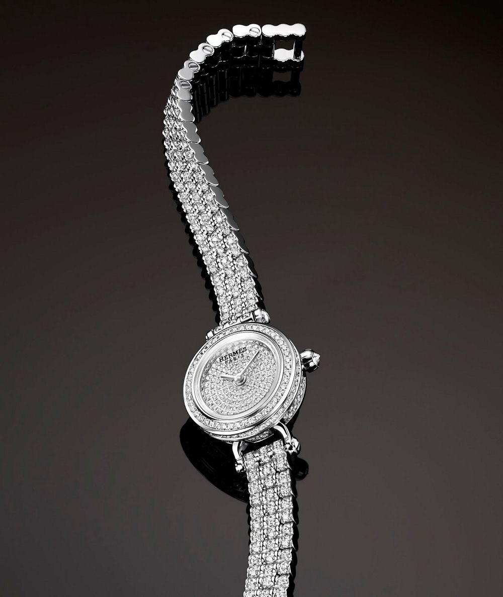 法国奢侈品牌爱马仕钻石腕表